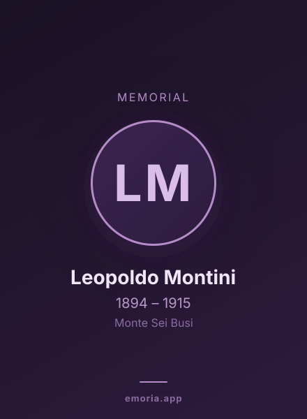 Memorial portrait of Leopoldo Montini