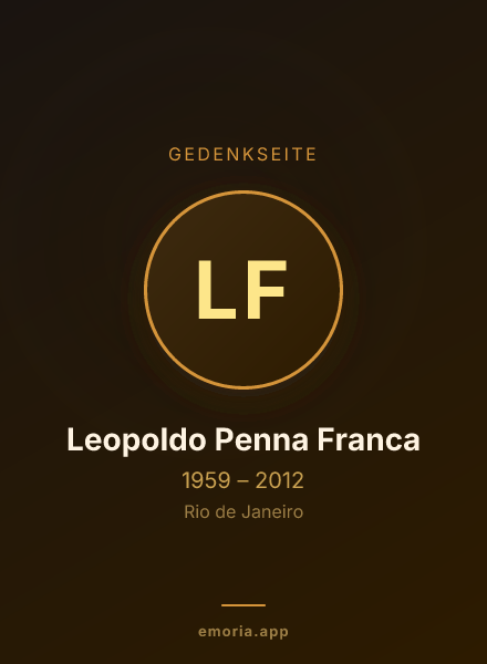 Gedenkportrait von Leopoldo Penna Franca