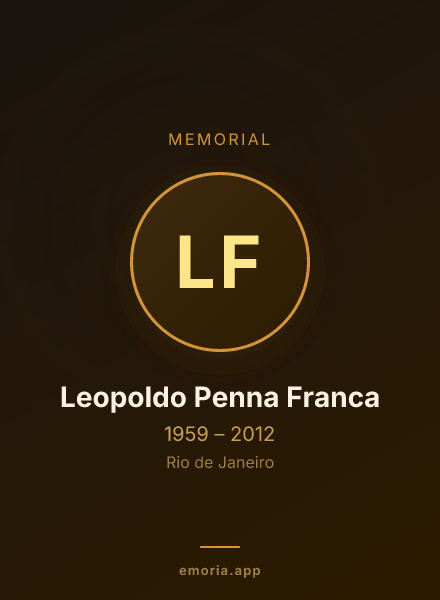 Memorial portrait of Leopoldo Penna Franca