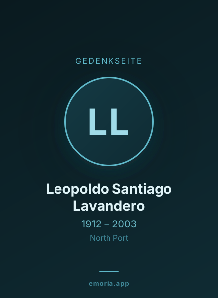 Gedenkportrait von Leopoldo Santiago Lavandero