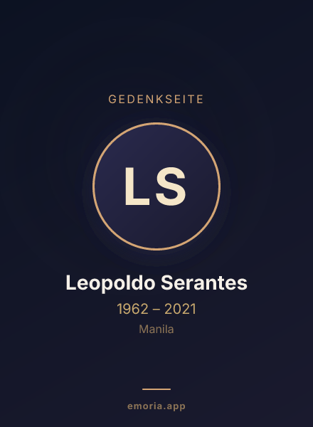 Gedenkportrait von Leopoldo Serantes