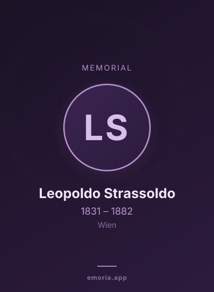Memorial portrait of Leopoldo Strassoldo