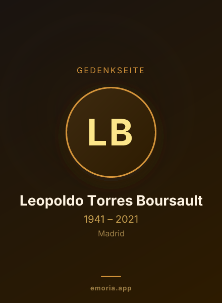 Gedenkportrait von Leopoldo Torres Boursault