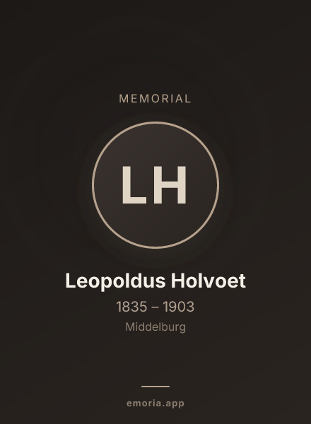 Memorial portrait of Leopoldus Holvoet
