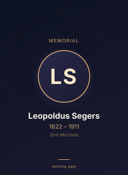 Memorial portrait of Leopoldus Segers