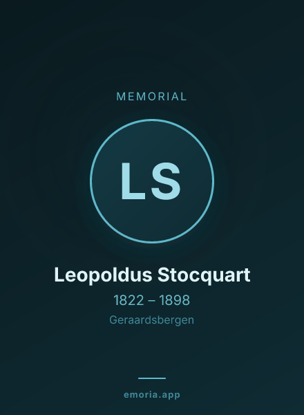 Memorial portrait of Leopoldus Stocquart
