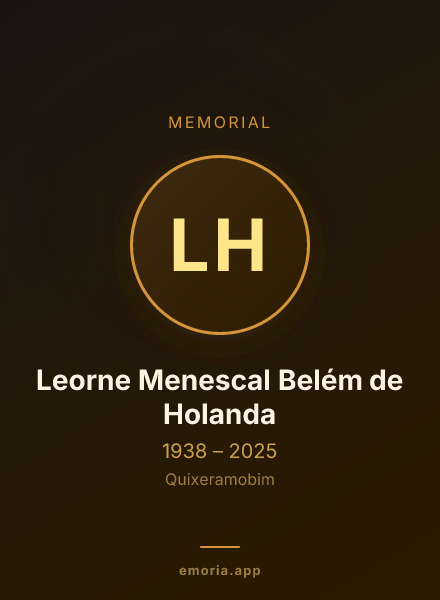 Memorial portrait of Leorne Menescal Belém de Holanda