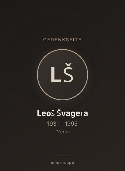 Gedenkportrait von Leoš Švagera