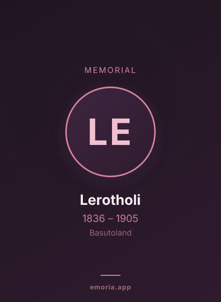Memorial portrait of Lerotholi