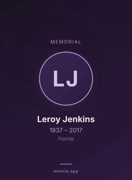 Memorial portrait of Leroy Jenkins