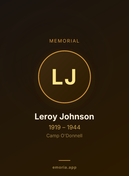 Memorial portrait of Leroy Johnson