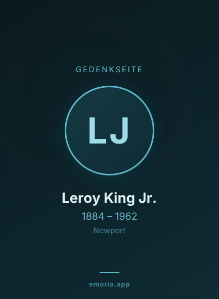 Gedenkportrait von Leroy King Jr.