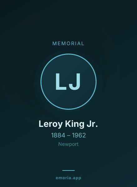 Memorial portrait of Leroy King Jr.