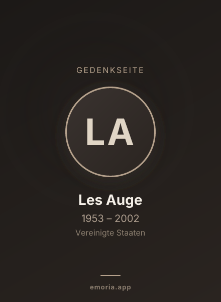 Gedenkportrait von Les Auge