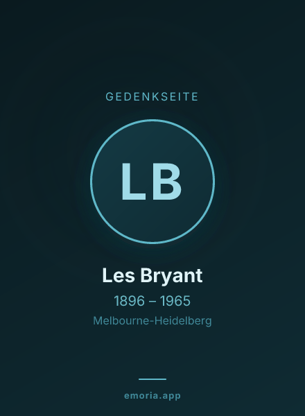 Gedenkportrait von Les Bryant