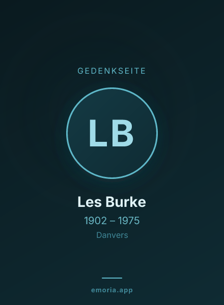 Gedenkportrait von Les Burke