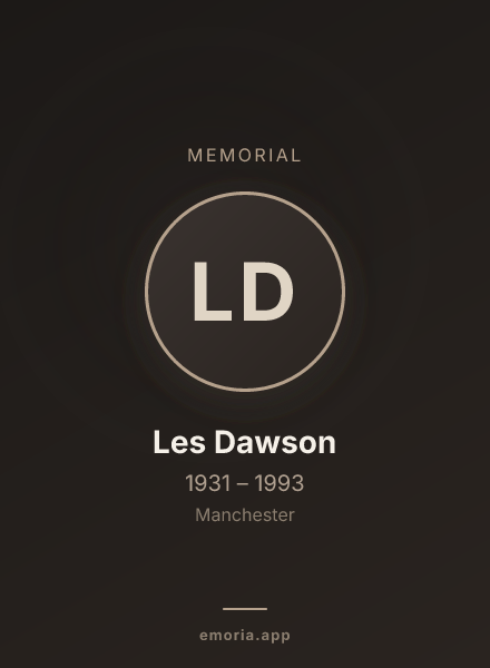 Memorial portrait of Les Dawson