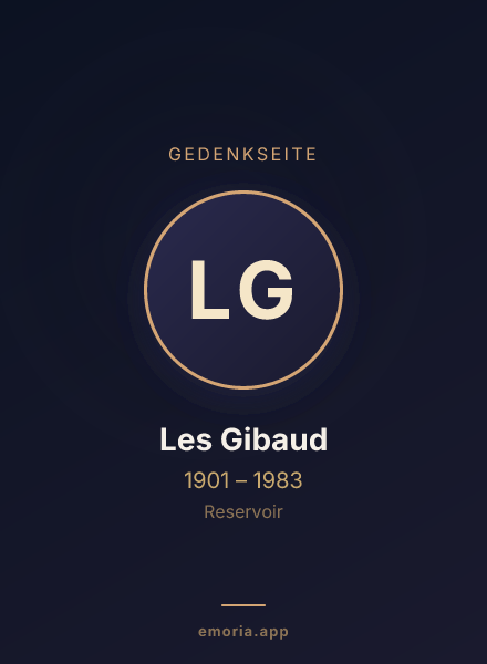 Gedenkportrait von Les Gibaud