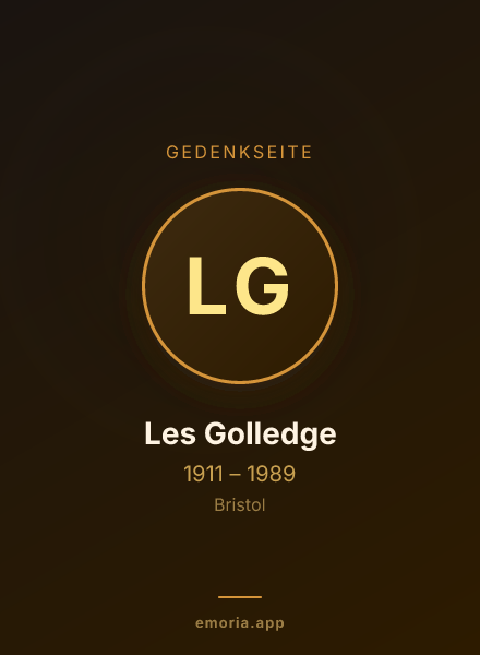 Gedenkportrait von Les Golledge