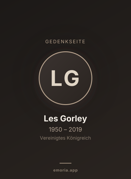 Gedenkportrait von Les Gorley