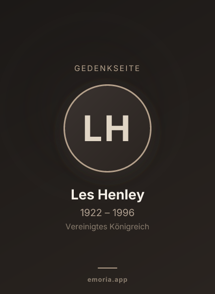 Gedenkportrait von Les Henley