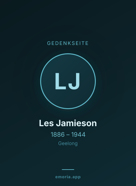 Gedenkportrait von Les Jamieson