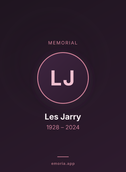 Memorial portrait of Les Jarry