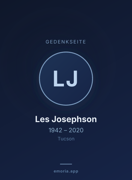Gedenkportrait von Les Josephson