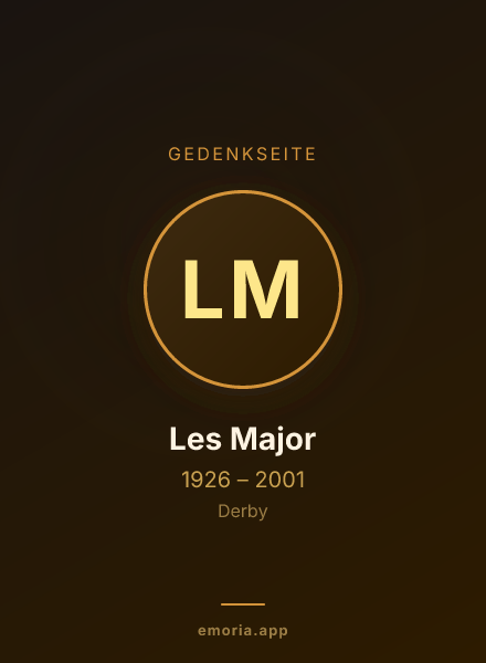 Gedenkportrait von Les Major