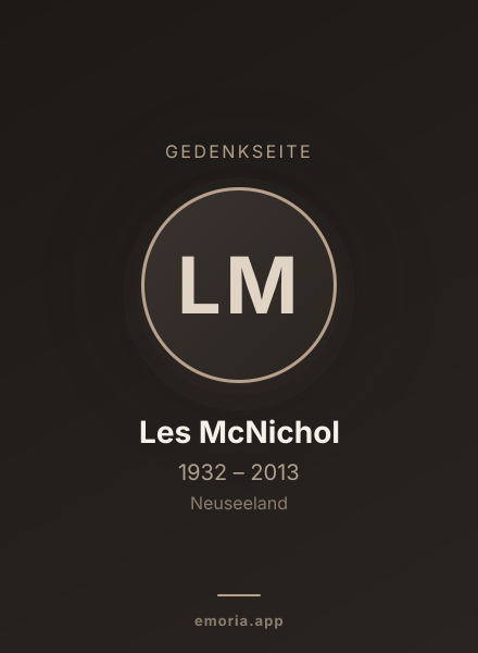 Gedenkportrait von Les McNichol