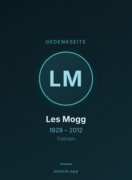 Gedenkportrait von Les Mogg