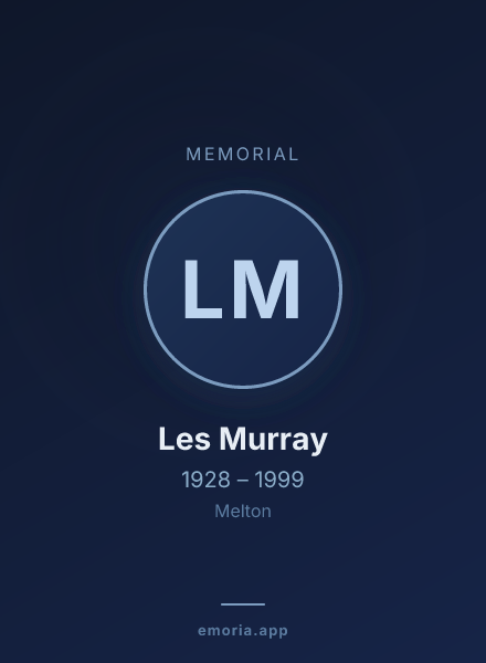 Memorial portrait of Les Murray