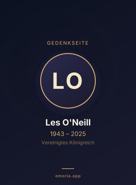 Gedenkportrait von Les O'Neill