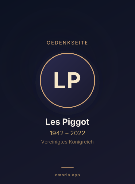 Gedenkportrait von Les Piggot
