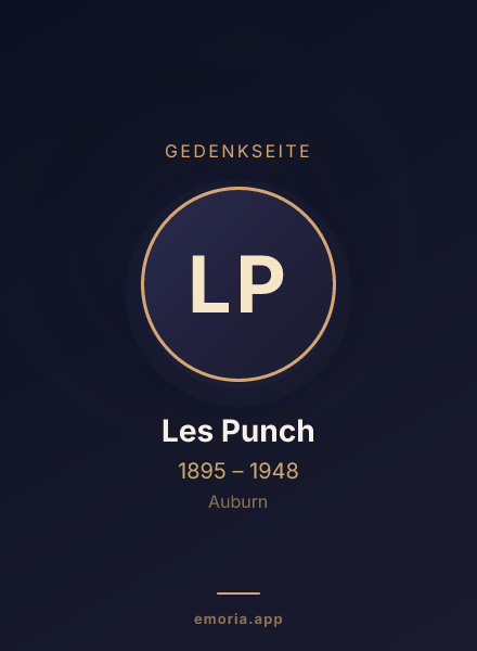 Gedenkportrait von Les Punch