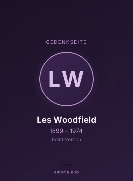 Gedenkportrait von Les Woodfield