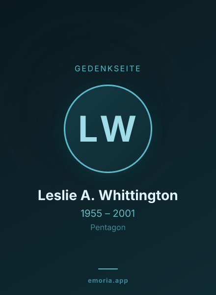 Gedenkportrait von Leslie A. Whittington