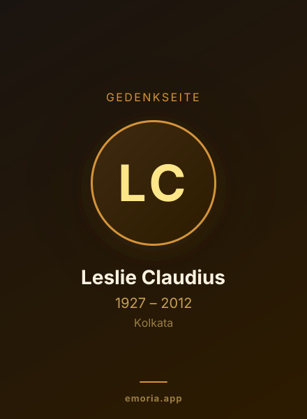 Gedenkportrait von Leslie Claudius