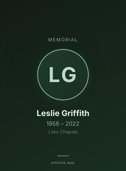 Memorial portrait of Leslie Griffith