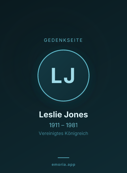 Gedenkportrait von Leslie Jones