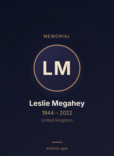 Memorial portrait of Leslie Megahey