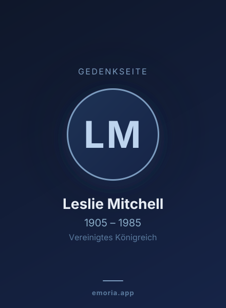 Gedenkportrait von Leslie Mitchell