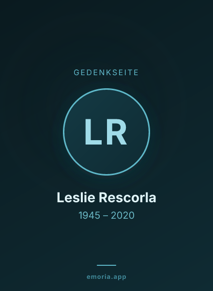 Gedenkportrait von Leslie Rescorla