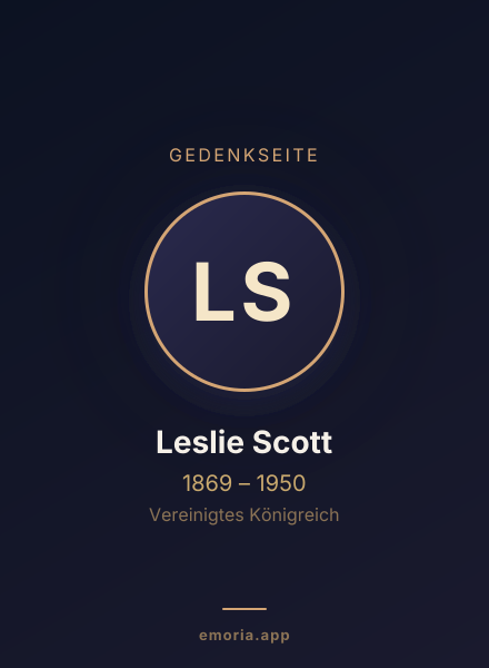 Gedenkportrait von Leslie Scott