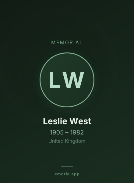 Memorial portrait of Leslie West