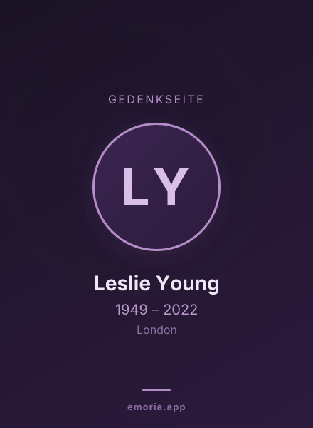 Gedenkportrait von Leslie Young