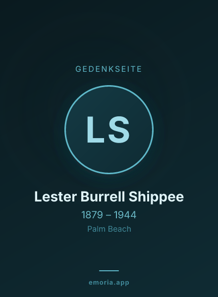 Gedenkportrait von Lester Burrell Shippee
