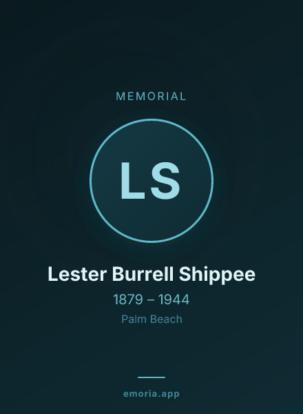 Memorial portrait of Lester Burrell Shippee