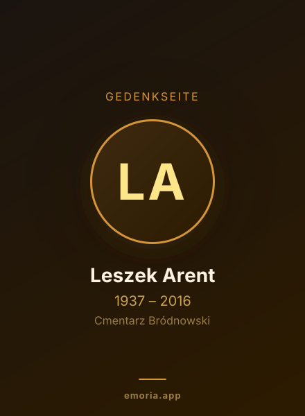 Gedenkportrait von Leszek Arent