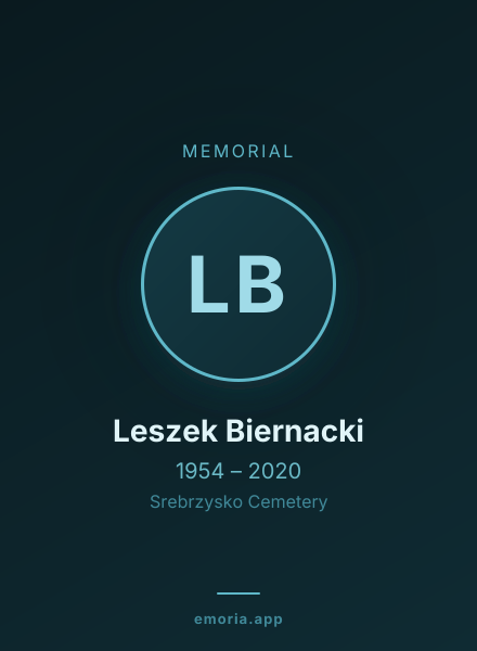 Memorial portrait of Leszek Biernacki